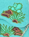 American Darling Rodeo Embroidered Suede Crossbody Bag Cowboy Gold