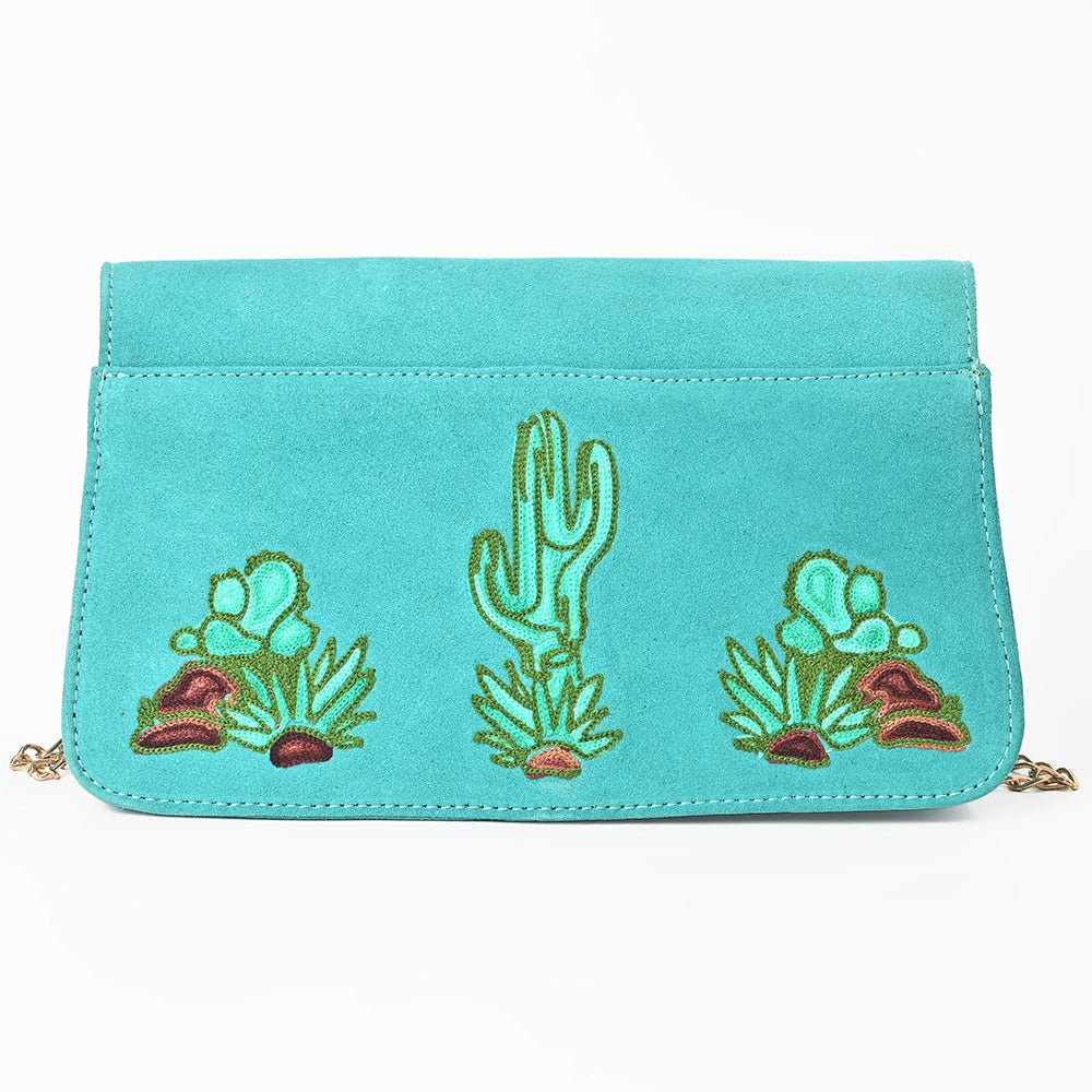 American Darling Rodeo Embroidered Suede Crossbody Bag Cowboy Gold