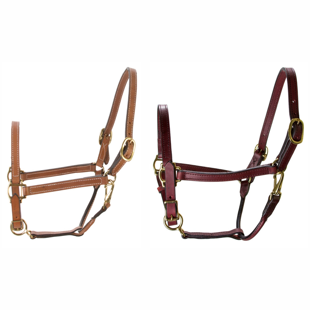 Hilason Western Horse Comfortable &amp; Flexible Halter 3/4 In Width Genuine Leather