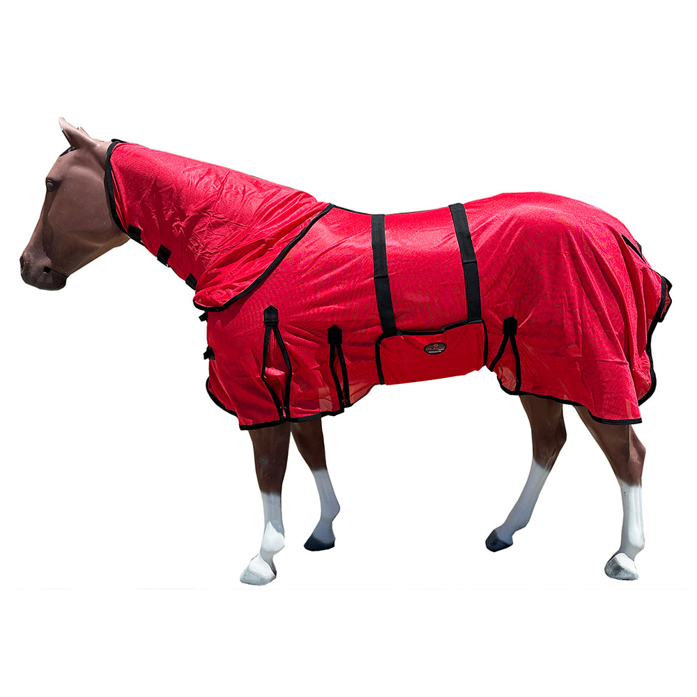 HILASON Horse Fly Sheet UV Protect Breathable Mesh Bug Mosquito Spring | Summer Horse Rug | Fly Rug