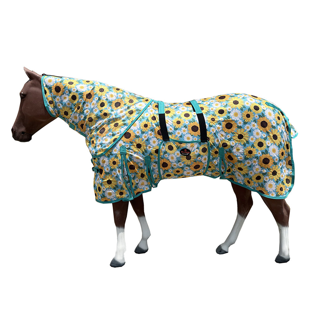 HILASON Horse Fly Sheet UV Protect Breathable Mesh Bug Mosquito Spring | Summer Horse Rug | Fly Rug