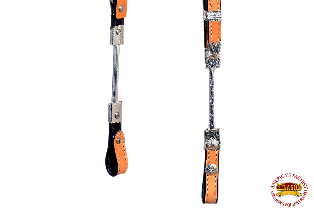 HILASON Western Genuine Leather Horse Headstall Tack Tan