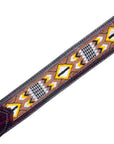 HILASON Western Horse Leather Headstall & Breast Collar Set Black Beaded