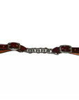 HILASON Western 5/8" Single Flat Link Nickel Twisted Curb Chain Strap
