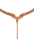 HILASON Western Genuine Leather Horse Breast Collar Tack Tan Floral