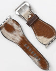 American Darling Hand Tooled I watch Strap Genuine Leather With Beautiful Cactus Painted Smart