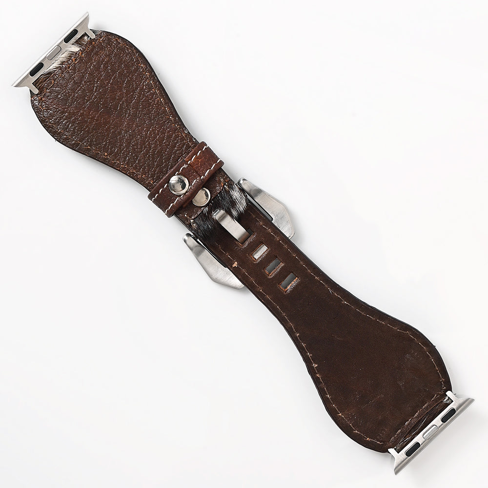 American Darling Beautifully Hair-On Genuine American Leather I watch Strap Men and Women Unisex