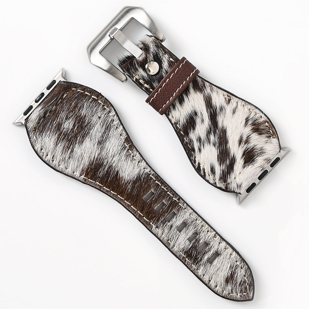 American Darling Beautifully Hair-On Genuine American Leather I watch Strap Men and Women Unisex