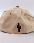 Cactus Ropes Plaid Trucker Cap Brown Embroidered Logo & Two-Tone Design