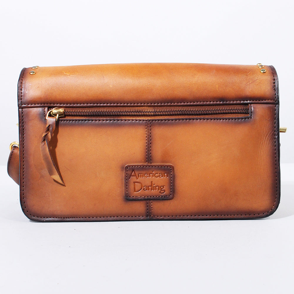 American Darling Small Crossbody Genuine Full Grain Leather Women Bag Western Handbag