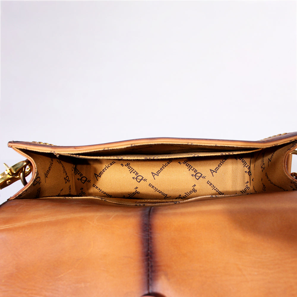 American Darling Small Crossbody Genuine Full Grain Leather Women Bag Western Handbag