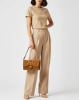 American Darling Suede Crossbody Handbag for Women, Western Studded Flap Shoulder Style