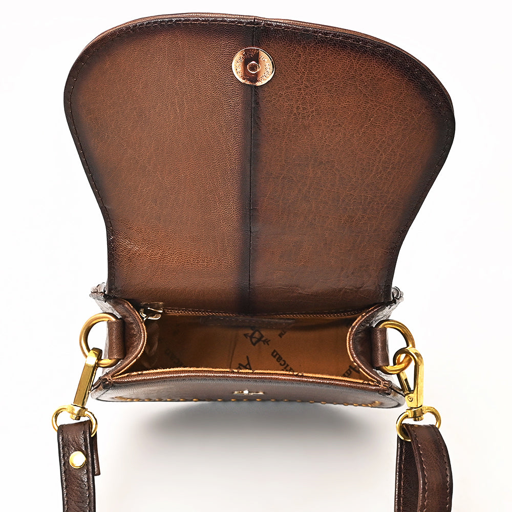 American Darling Crossbody Full Grain Genuine Leather Women Bag Western Handbag
