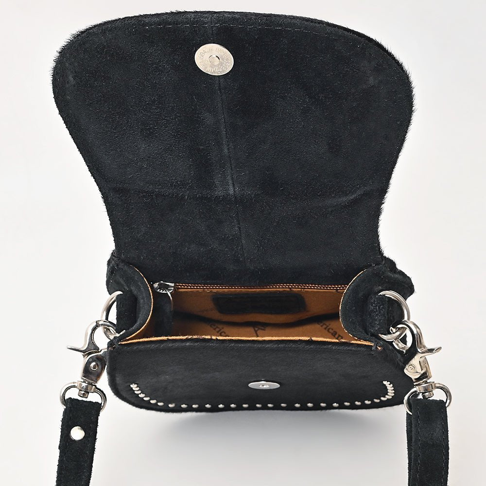American Darling Crossbody Hair On Genuine Leather Women Bag W.