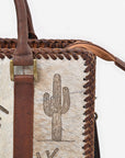 American Darling Breifcase Hair On Genuine Leather Women Bag W.