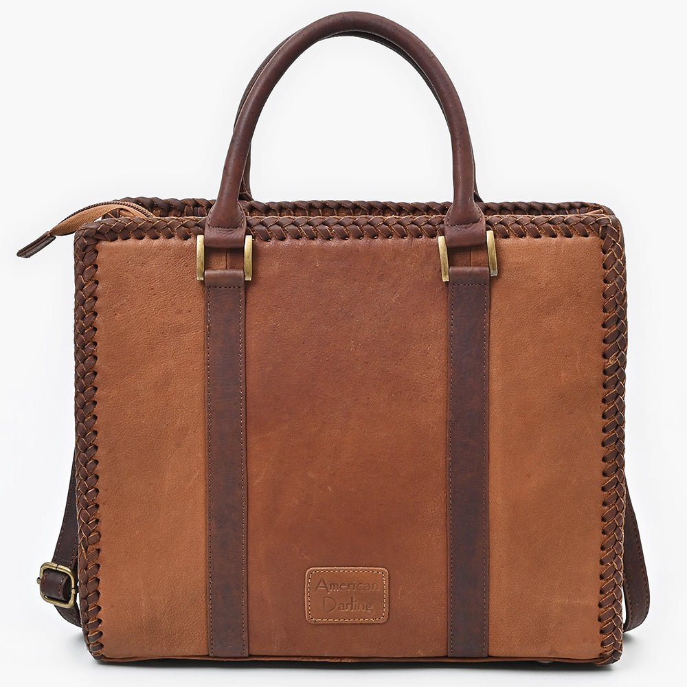 American Darling Breifcase Hair On Genuine Leather Women Bag W.