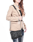 American Darling Crossbody Hand Tooled Genuine Leather Women Bag Western Handbag