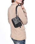 American Darling Women's Coin Purse Western Genuine Leather Handbag