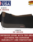 Made In Usa 100% 1 In Wool Felt Hilason Western Horse Saddle Pad