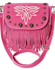 American Darling Women's Crossbody Bag Western Genuine Suede Leather Handbag