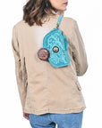 American Darling Genuine Suede Leather Western Wristlet Clutch Floral Scroll