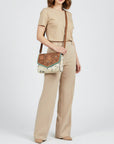 American Darling Hair-On Hide & Hand-Tooled Genuine Leather Star Crossbody Bag