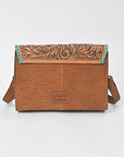 American Darling Hair-On Hide & Hand-Tooled Genuine Leather Star Crossbody Bag