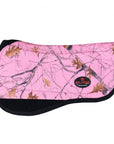 HILASON 28" X 26" Anti Slip Round Contoured H. Saddle Pad Pink Camo by Hilason Cowboy and equestrian accessories