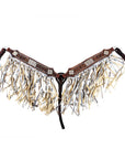Hilason Western Horse Hand Tooled Genuine Leather Breast Collar Brown