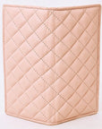 NEVER MIND Quilted Leather Continental Bifold Wallet Organizer