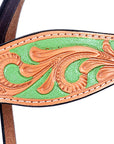 Hilason Western Horse Headstall Bridle American Leather Light Tan
