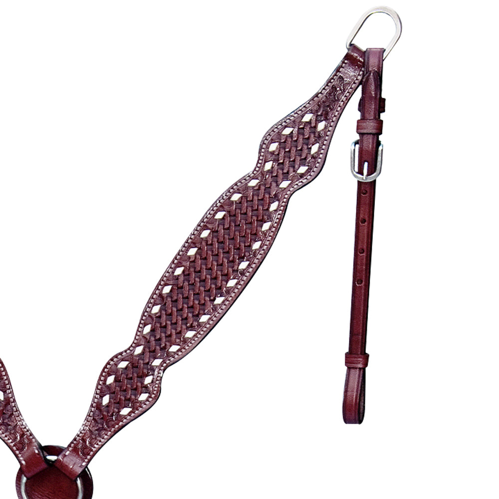 COMFYTACK Western Leather Horse Breast Collar Brown