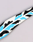 HILASON Western Horse Genuine Leather Printed Breast Collar Turquoise & Black