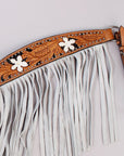 Hilason Western Horse Hand Tooled Genuine Leather Breast Collar Tan