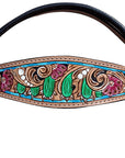 HILASON Western Horse Headstall Breast Collar American Leather Tan