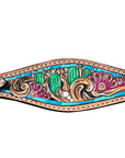 HILASON Western Horse Headstall Breast Collar American Leather Tan