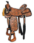 Hilason Western Horse Saddle American Leather Ranch Roping Cowboy