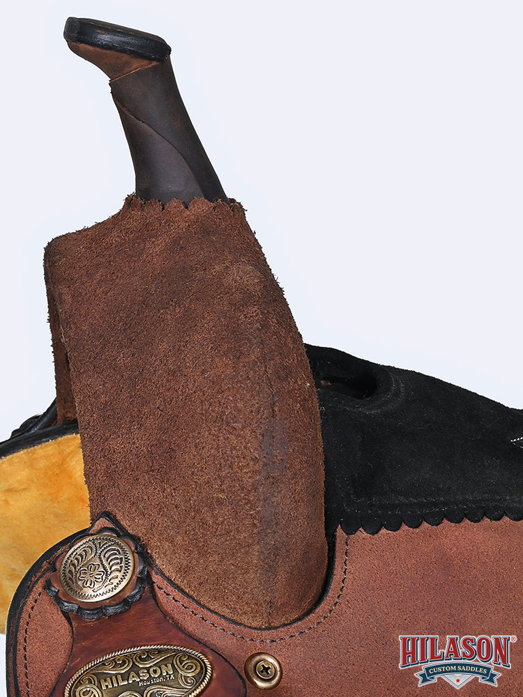 Hilason Western Horse Barrel Racing Trail American Leather Saddle Brown - Everest Ranch