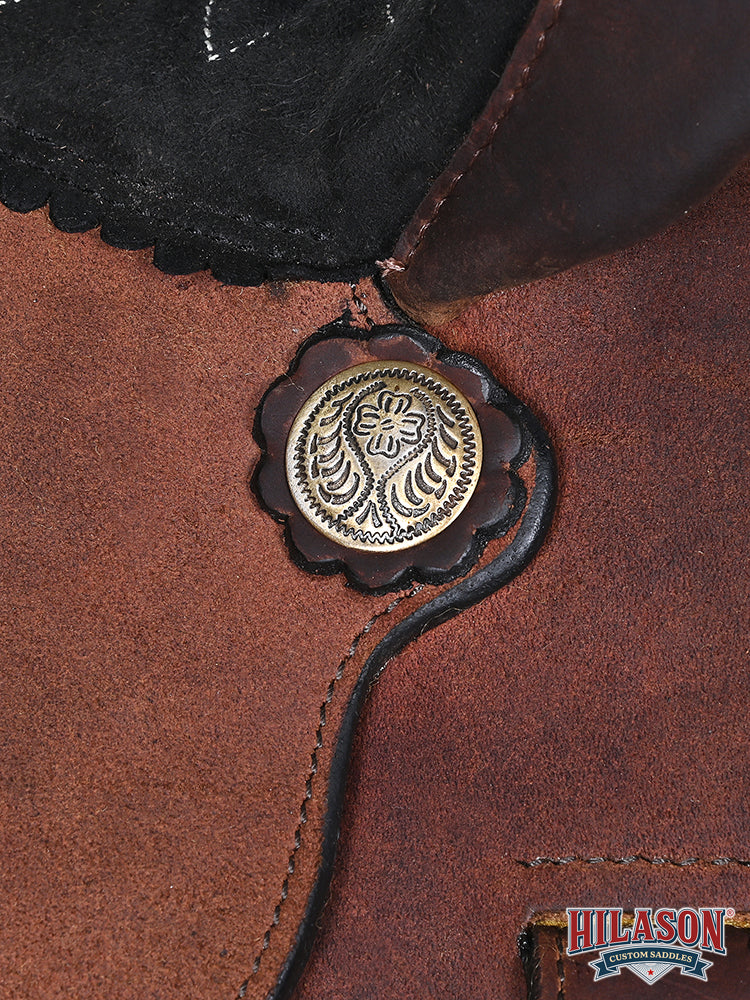 Hilason Western Horse Barrel Racing Trail American Leather Saddle Brown - Everest Ranch