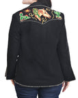 American Darling Women’s Western Rodeo Blazer - Vintage Style Embroidered Cowboy Jacket with Horse & Lasso Motif