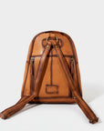 Pecan Rodeo Genuine Hair-on Leather Backpack Travel Rucksack | Houston Livestock Show and Rodeo