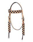 HILASON Western Horse Tack Set American Leather Hand Tooled Tan
