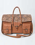 American Darling Hand-Tooled Genuine Leather Briefcase Bag