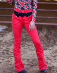 JOLENE BOOTCUT - RODEO RED WITH BLACK YOKE