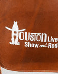 Showground Rodeo Genuine Leather White Embroidered Crossbody Bag Hand-Tooled Floral Strap | Houston Livestock Show and Rodeo
