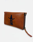Frontier Rodeo Genuine Leather Black Embroidered Organizer Bag | Houston Livestock Show and Rodeo
