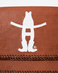 Frontier Rodeo Genuine Leather White Embroidered Crossbody Bag | Houston Livestock Show and Rodeo