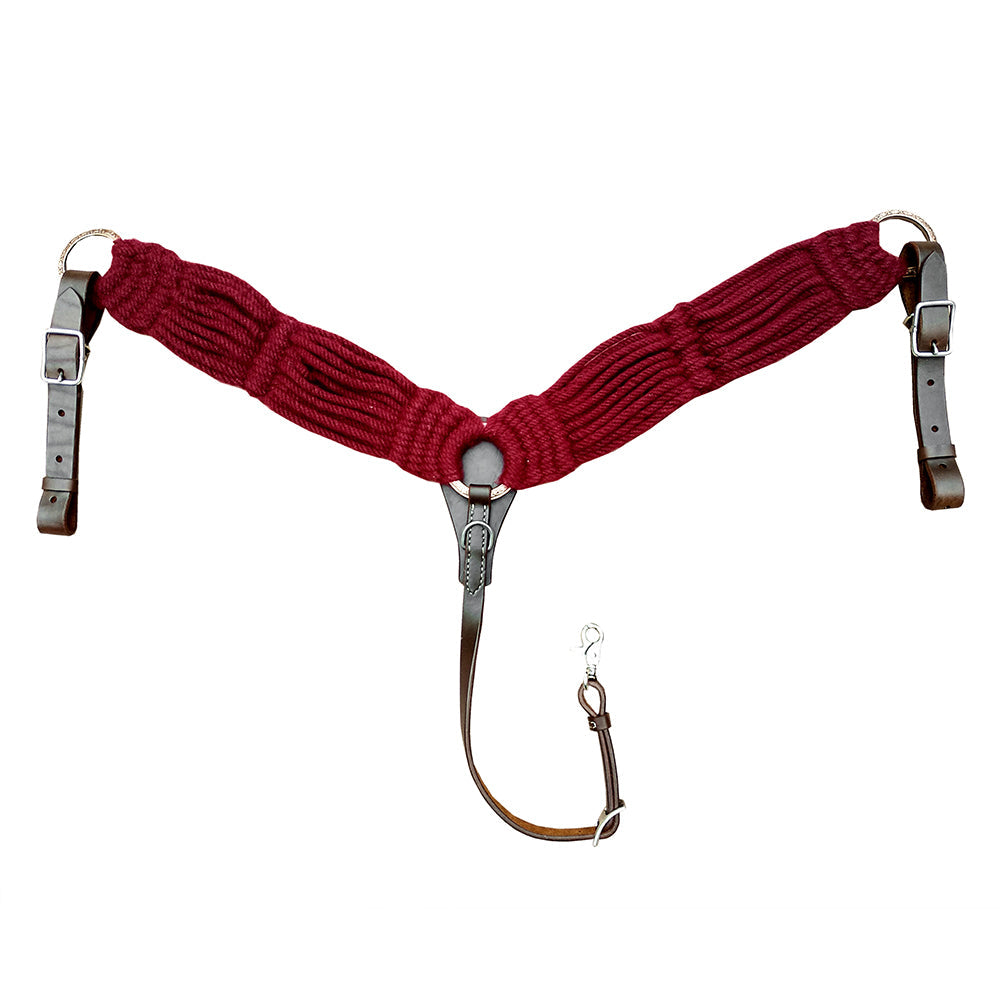 HILASON Western Horse Breast Collar Tack Genuine American Leather Brown