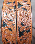 46" HILASON HAND MADE HEAVY DUTY BUFFALO HIDE LEATHER STICHED BELT –