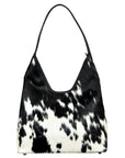 American Darling Black & White Genuine Cowhide Hobo Shoulder Bag